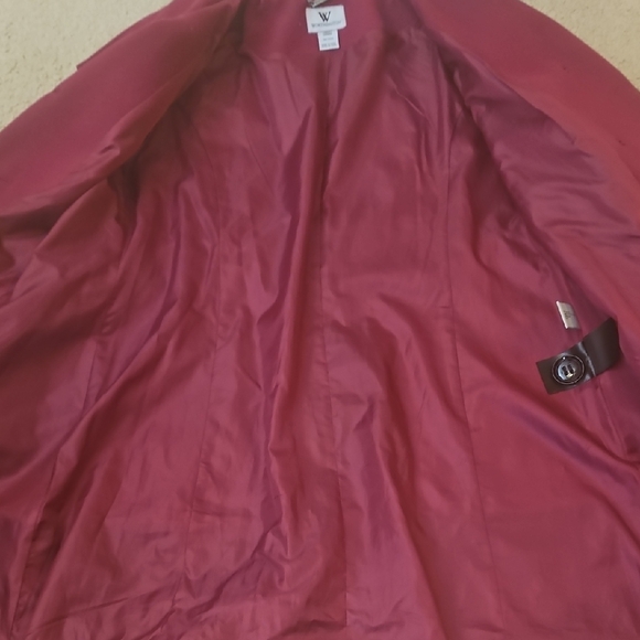 Worthington Women's Deep Pink Pea Coat - Picture 2 of 4